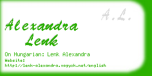 alexandra lenk business card